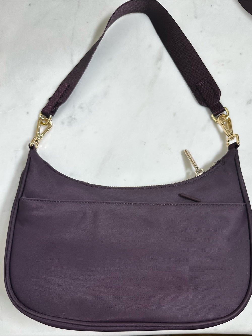 Lululemon City Essentials Small Shoulder Bag 3L and Double Wristlet Black Plumb - Picture 3 of 6